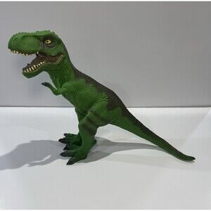 2011 Tyrannosaurus Rex Green Soft Rubber Figure 2112A Toys R Us Dinosaur